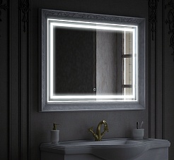 Corozo Зеркало Классика 120x80 белое – фотография-4